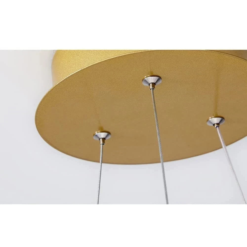 LAMPARA COLGANTE LED ORBIT DORADA 45W 4