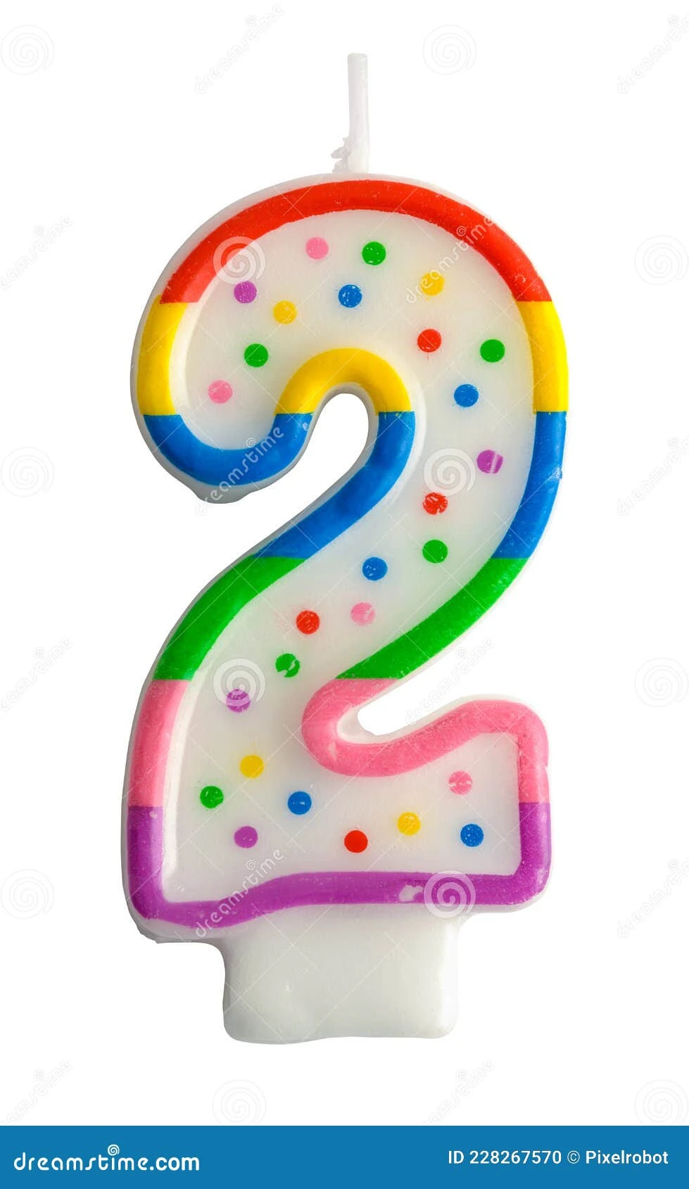 Vela de cumpleaños de números para pastel