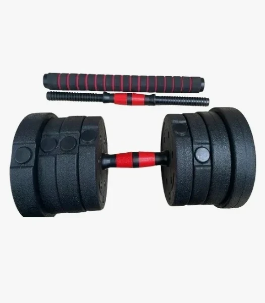 Set Mancuernas 20 Kg Barra Armable Ajustable 3