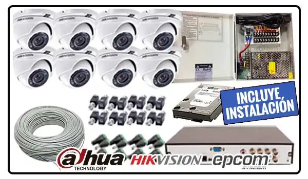 Kit de 8 Canales HD Megapixel
