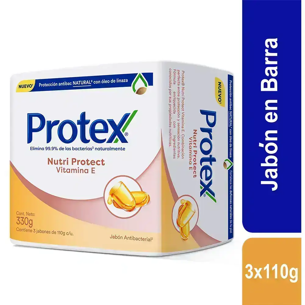 Jabón protex  Vitamina E x 3 - 110g c/u