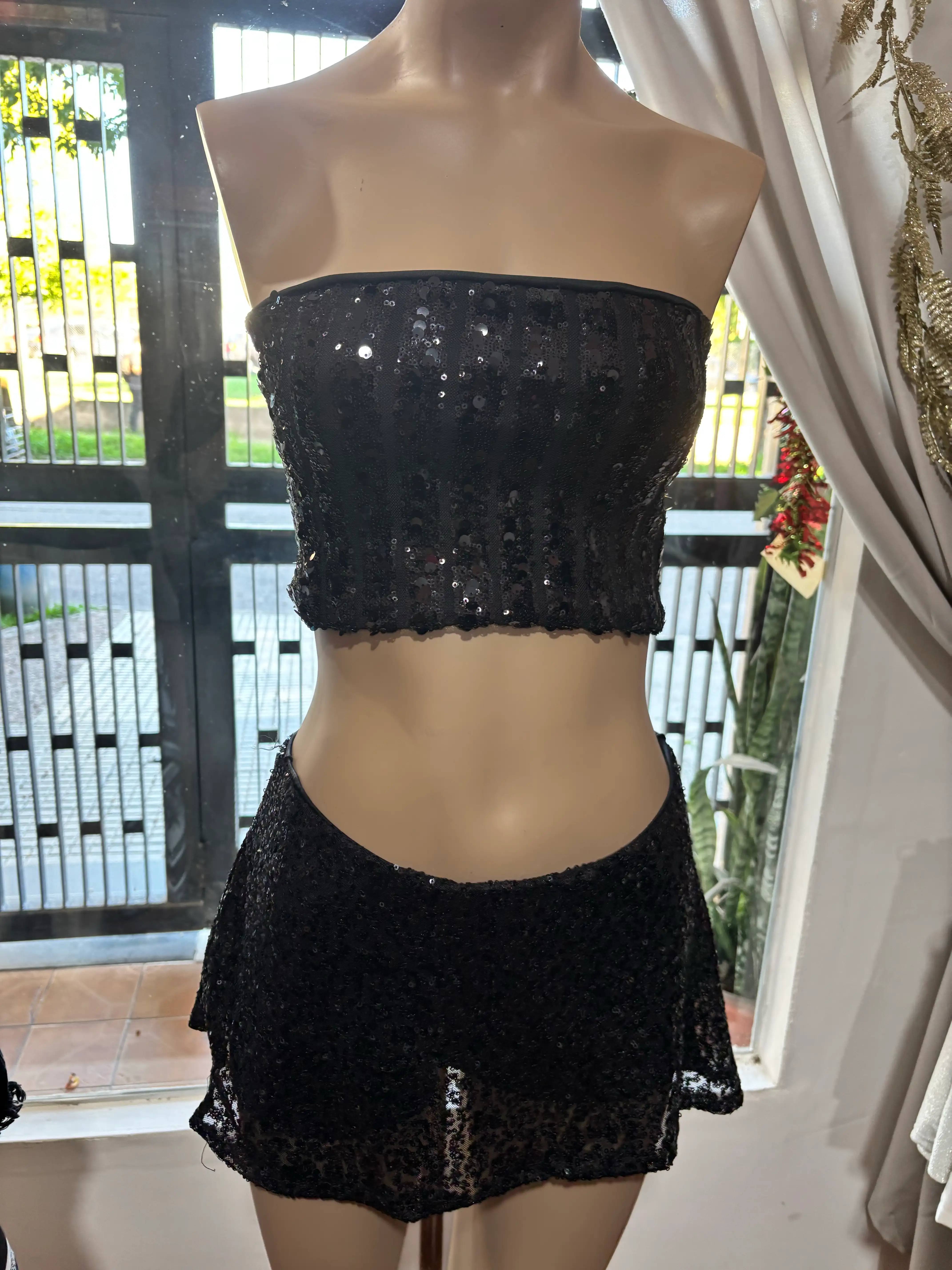 Skort lentejuelas 3