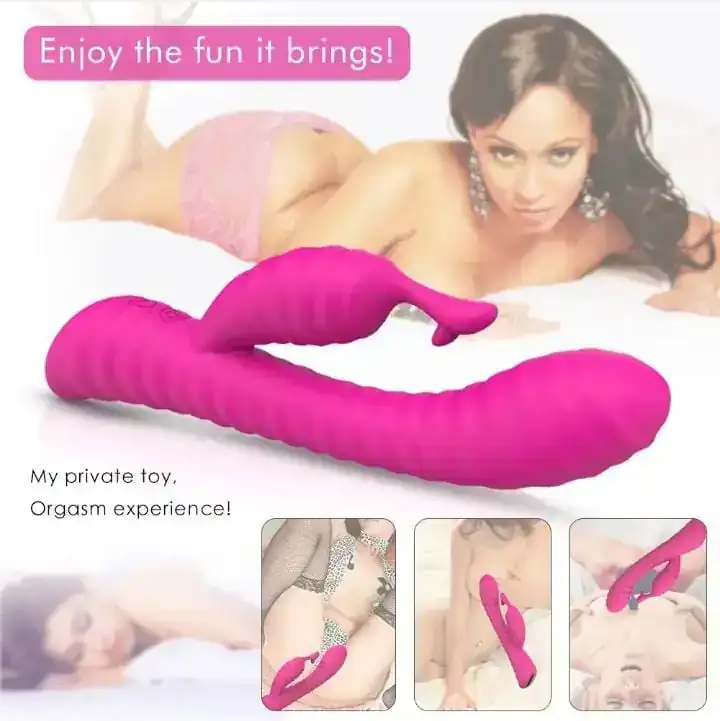 Vibrador con estimulador de clitoris 