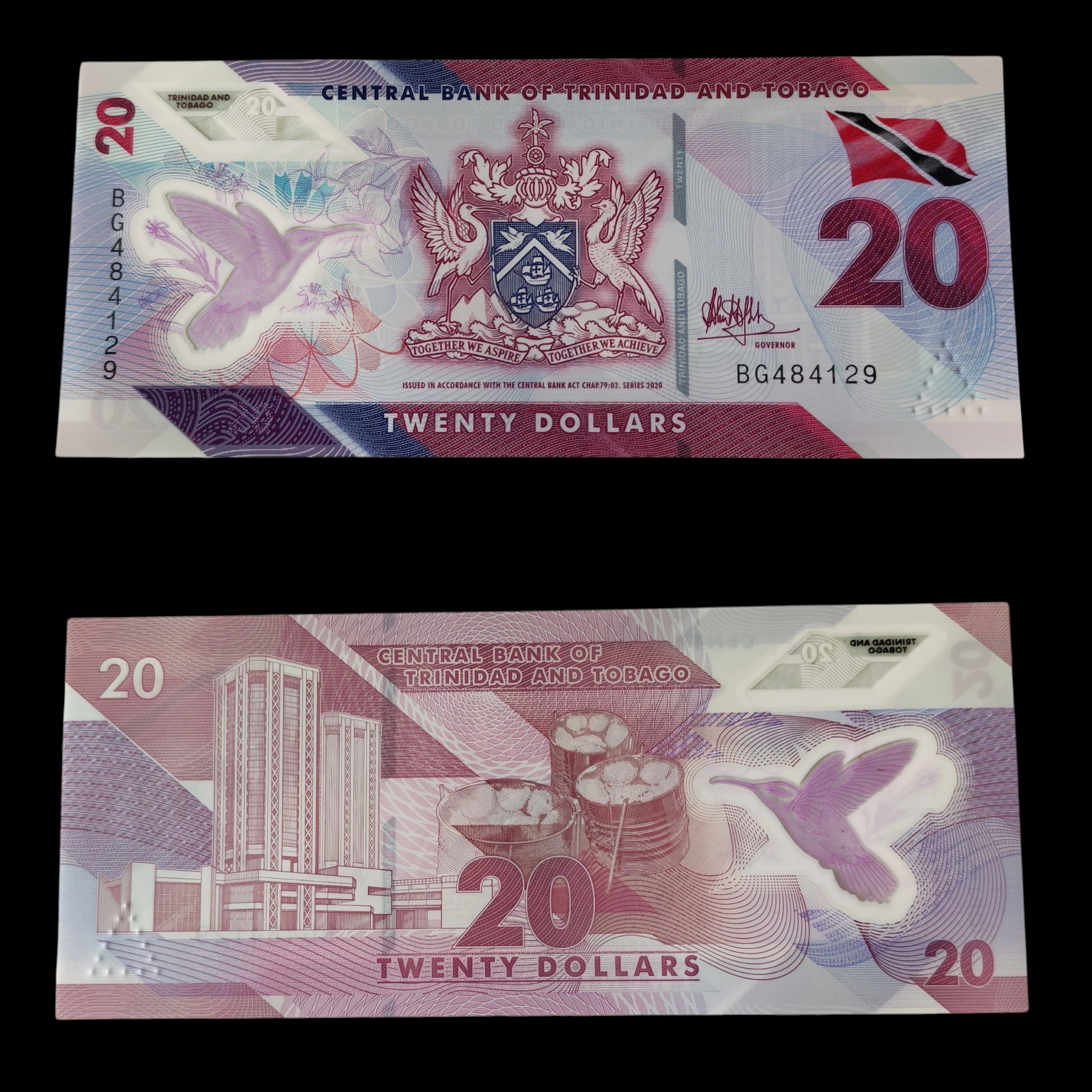 ° Trinidad y Tobago 20 dolares UNC