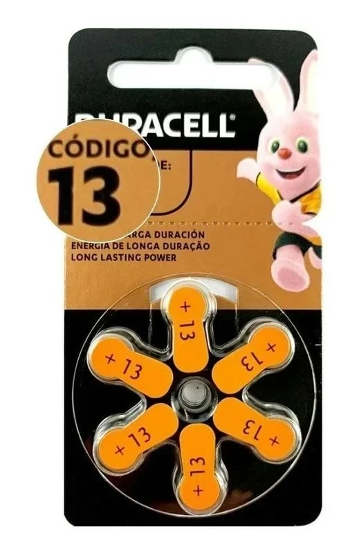 Pilas para Audífonos Duracell Tamaño 13 (N13) Blíster 6 Unidades | Electrónica Joma 2