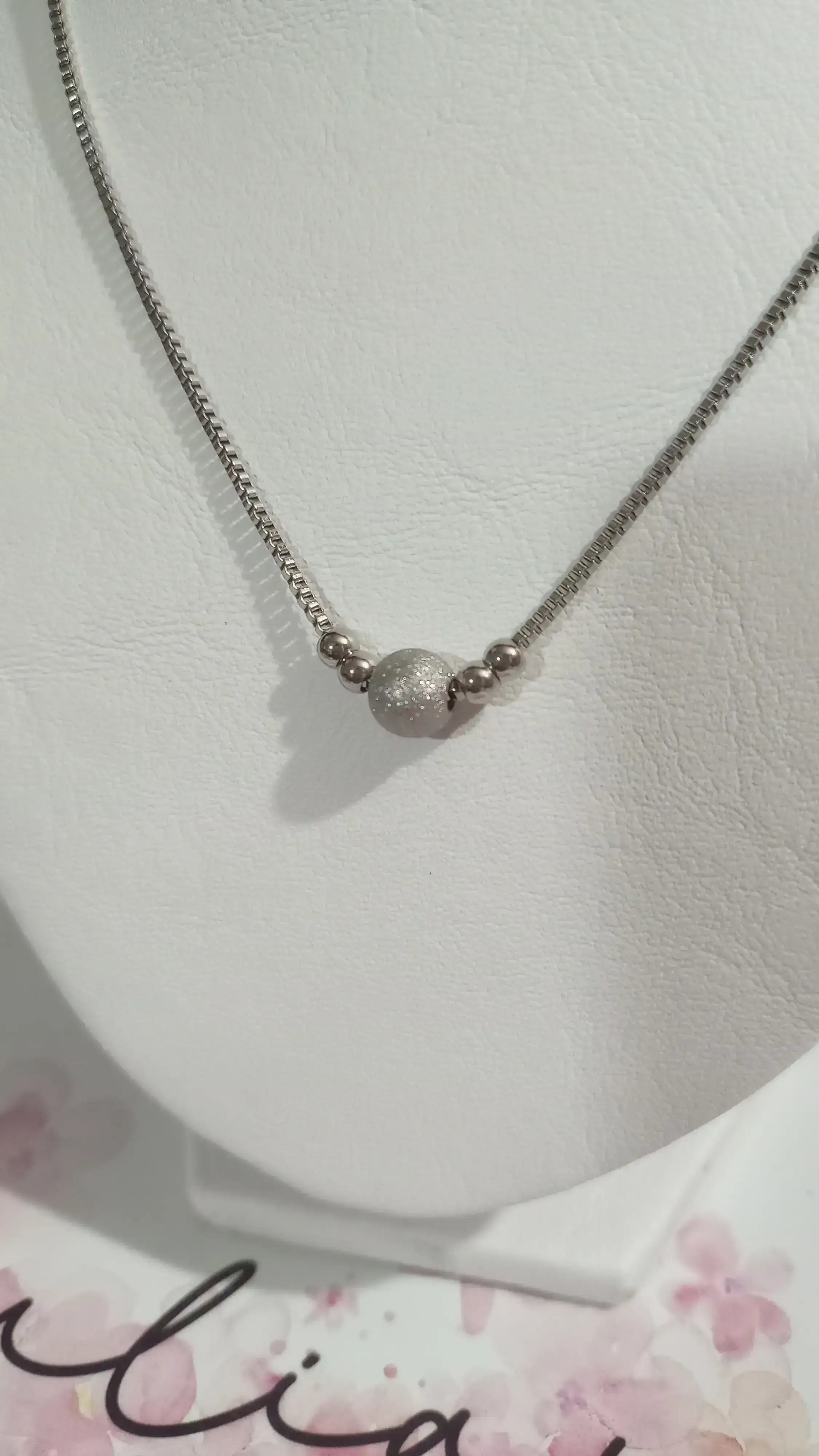 Collar con esfera esmerilada 🫶 2