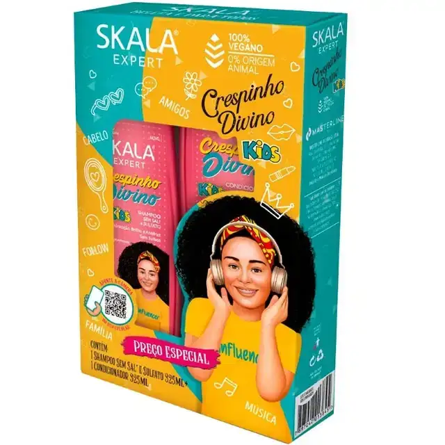 Kits shampú+acondicionador crespiño divino kids