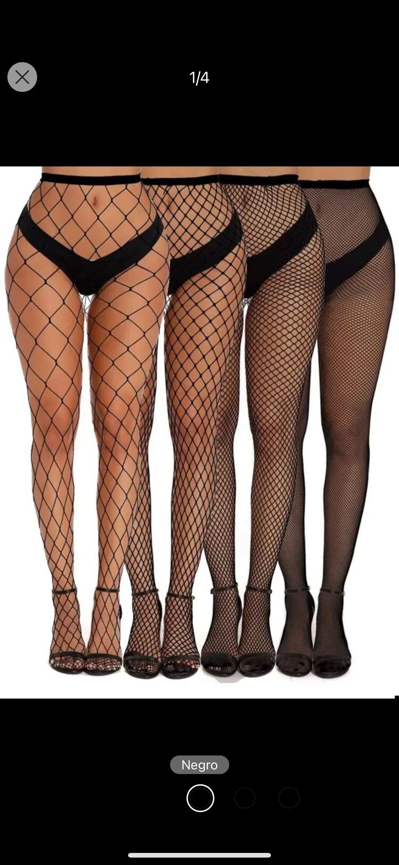 Medias de red negro 2