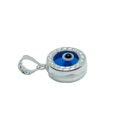 Dije Ojo Turco Redondo Azul 