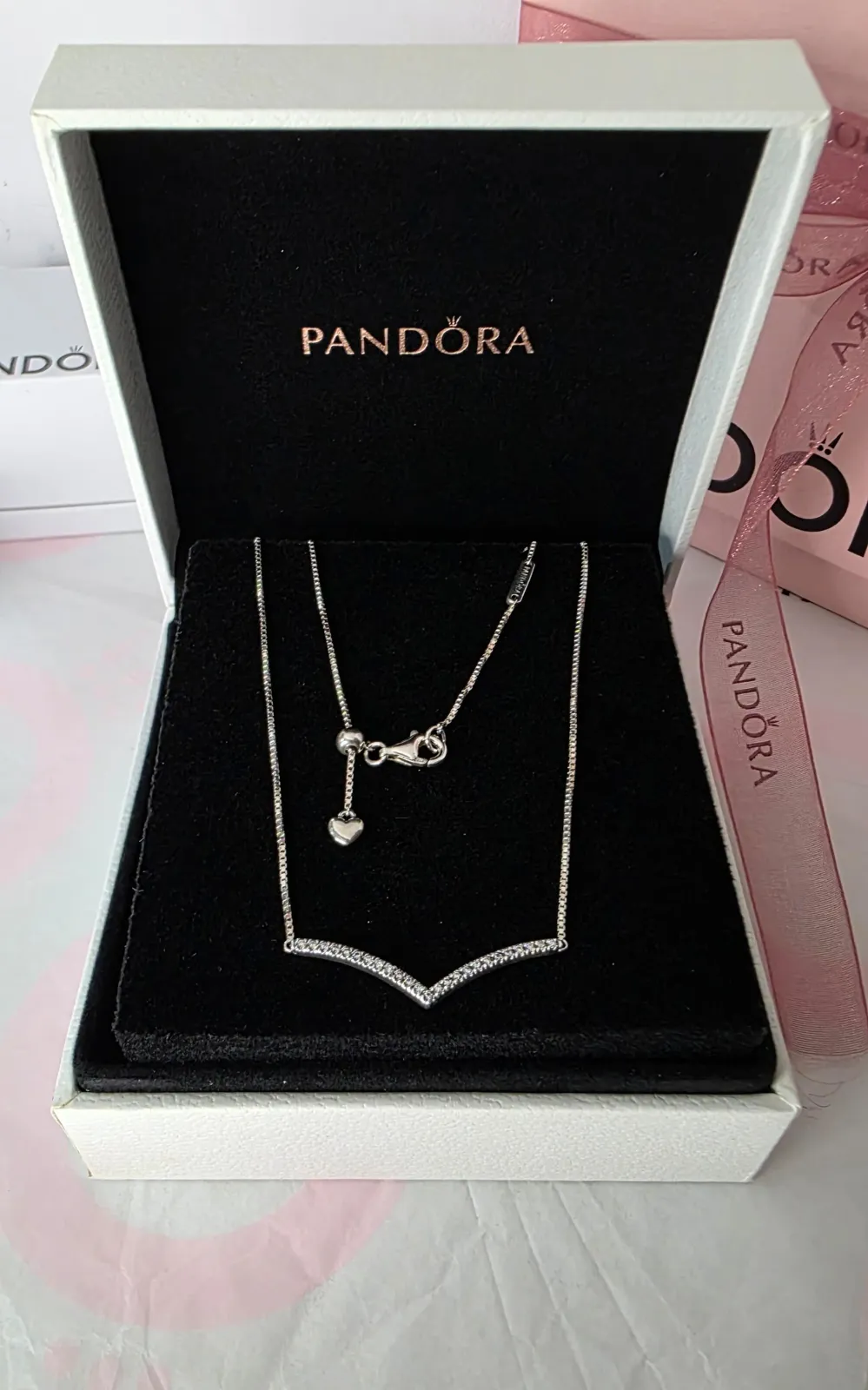 Pandora Shimmering Wish silver Necklace