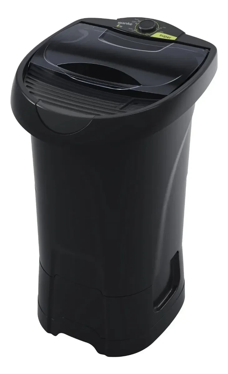 Lavarropas Semiautomático Super 6 Kg Wanke Lwli060tearb Negro