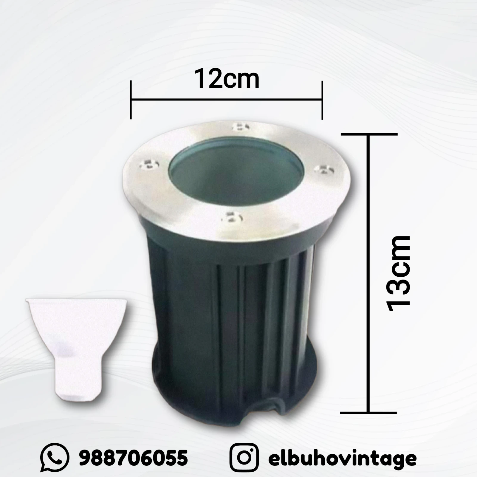 SPOT PARA PISO CON LUZ RGB 9W 8