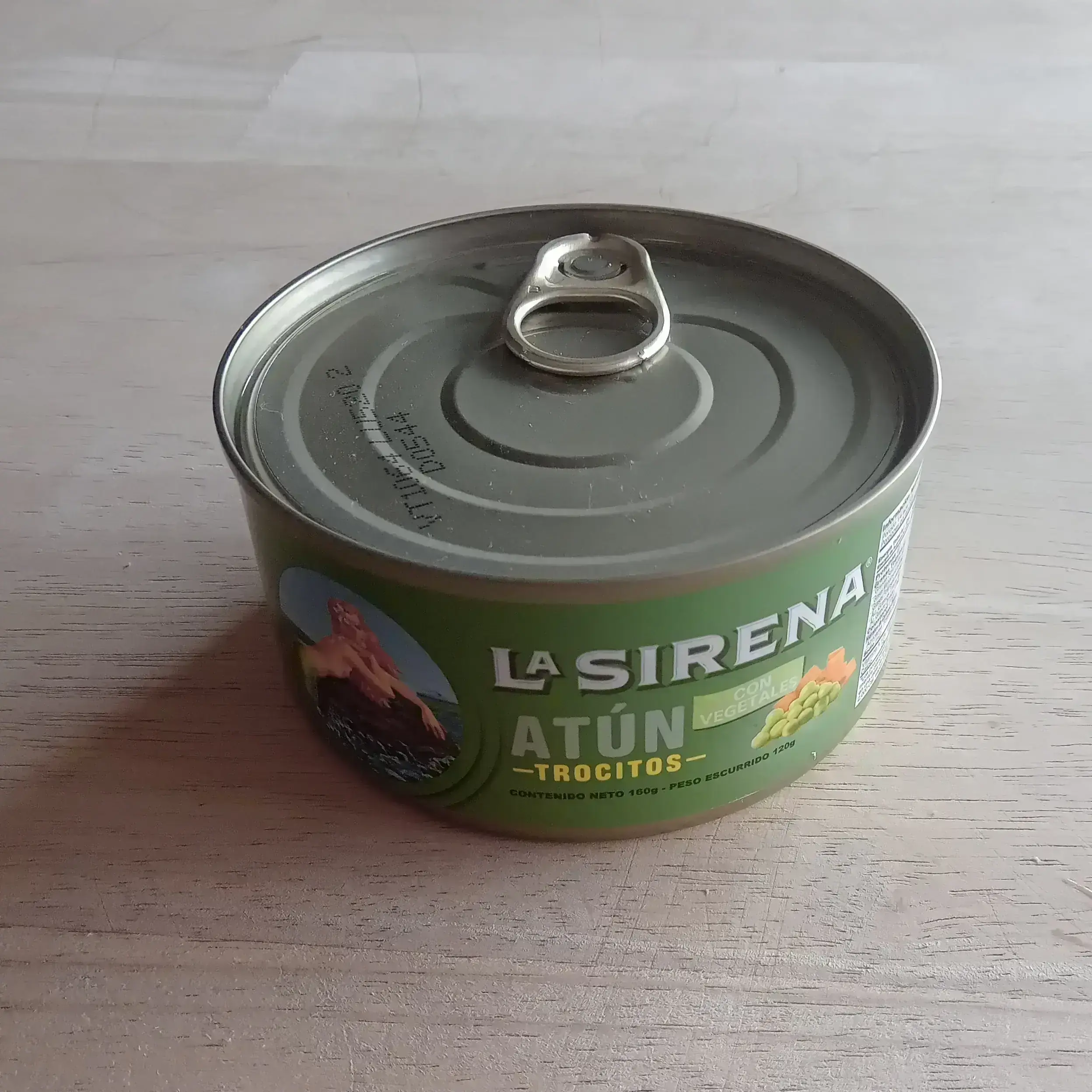 Atún la sirena trocitos vegetales 120 g