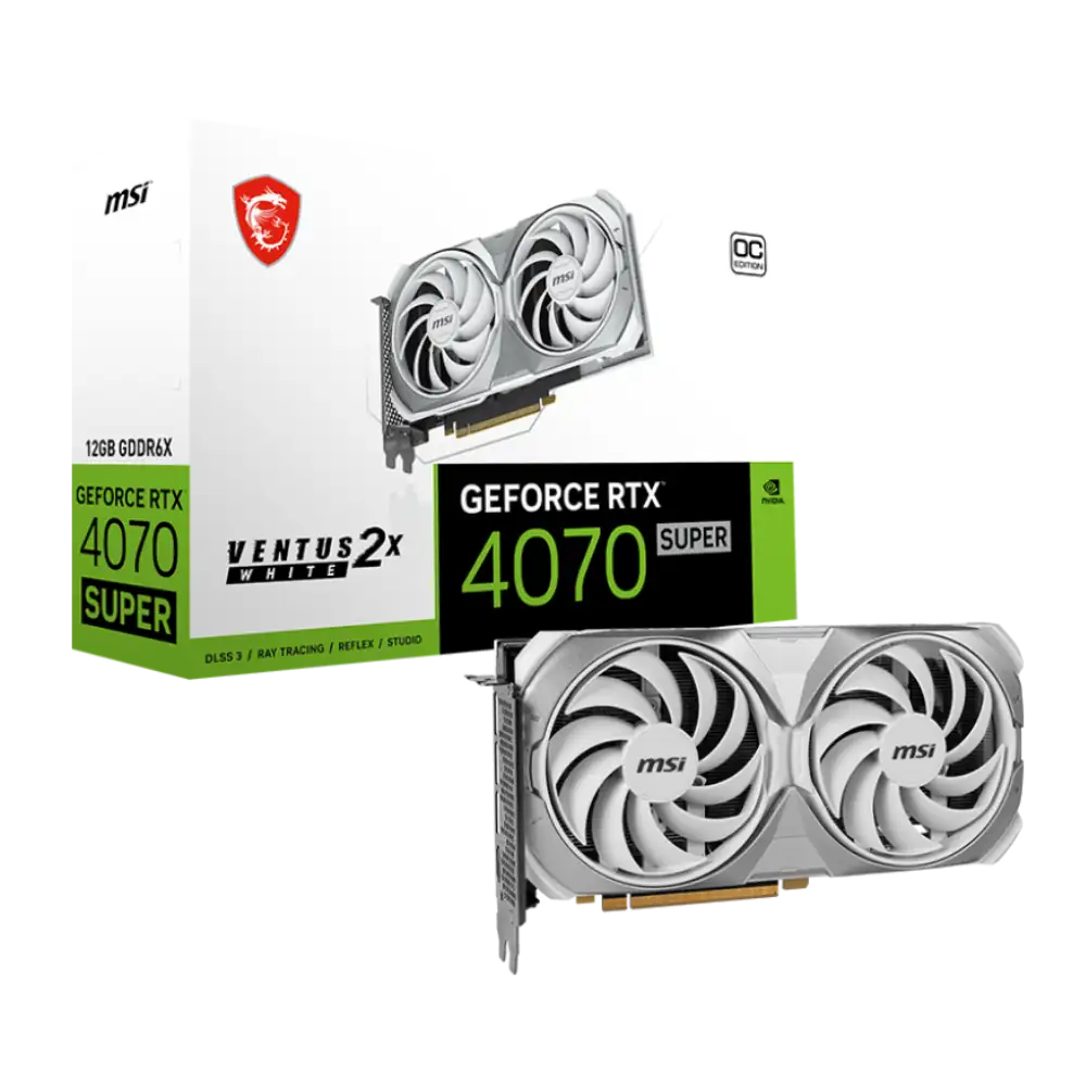 MSI GeForce RTX 4070 super 2X white 