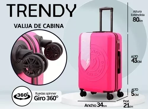 Valija Trendy 20" (solo la de 20”) 6