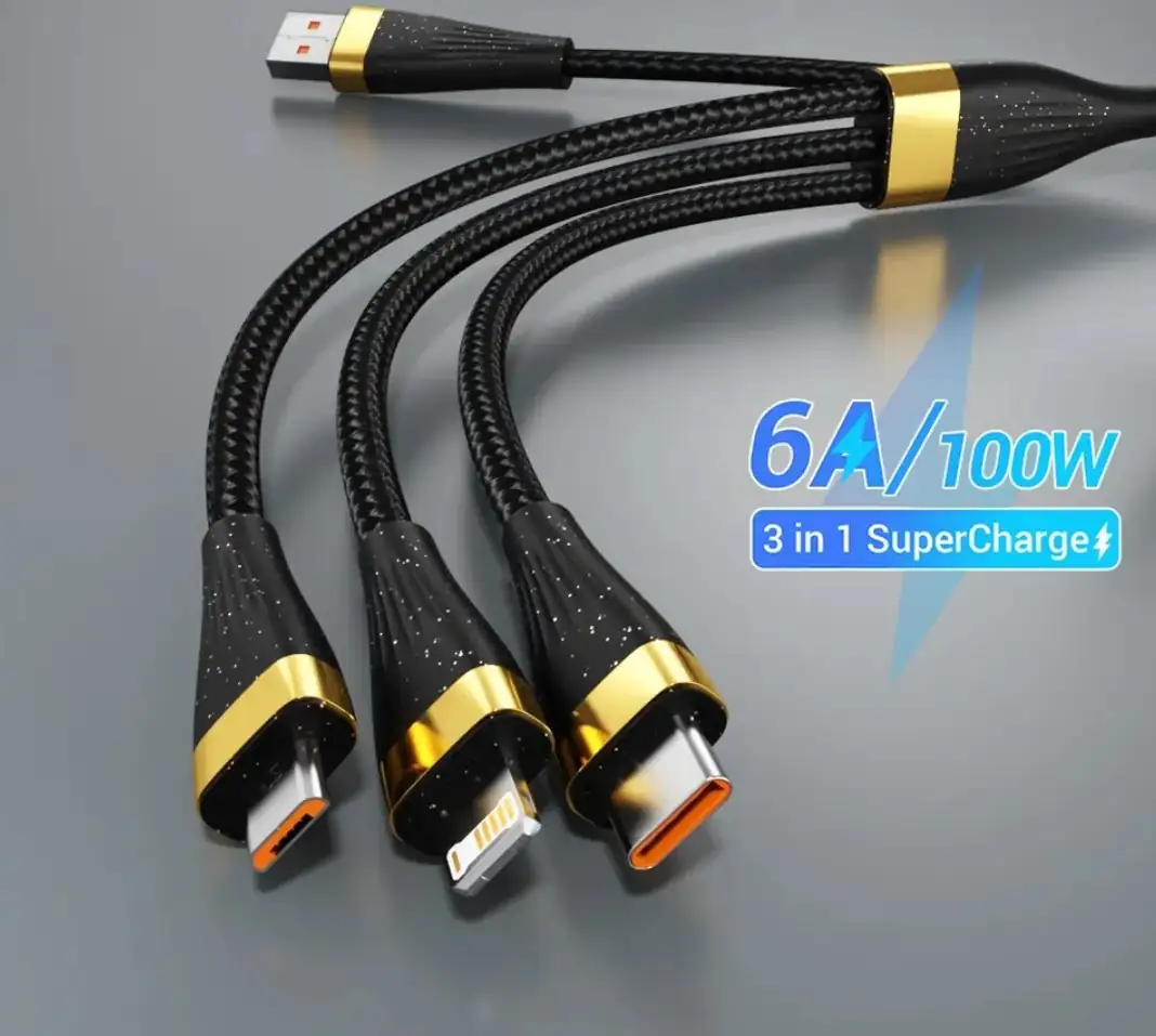 Cargador USB 3 en1