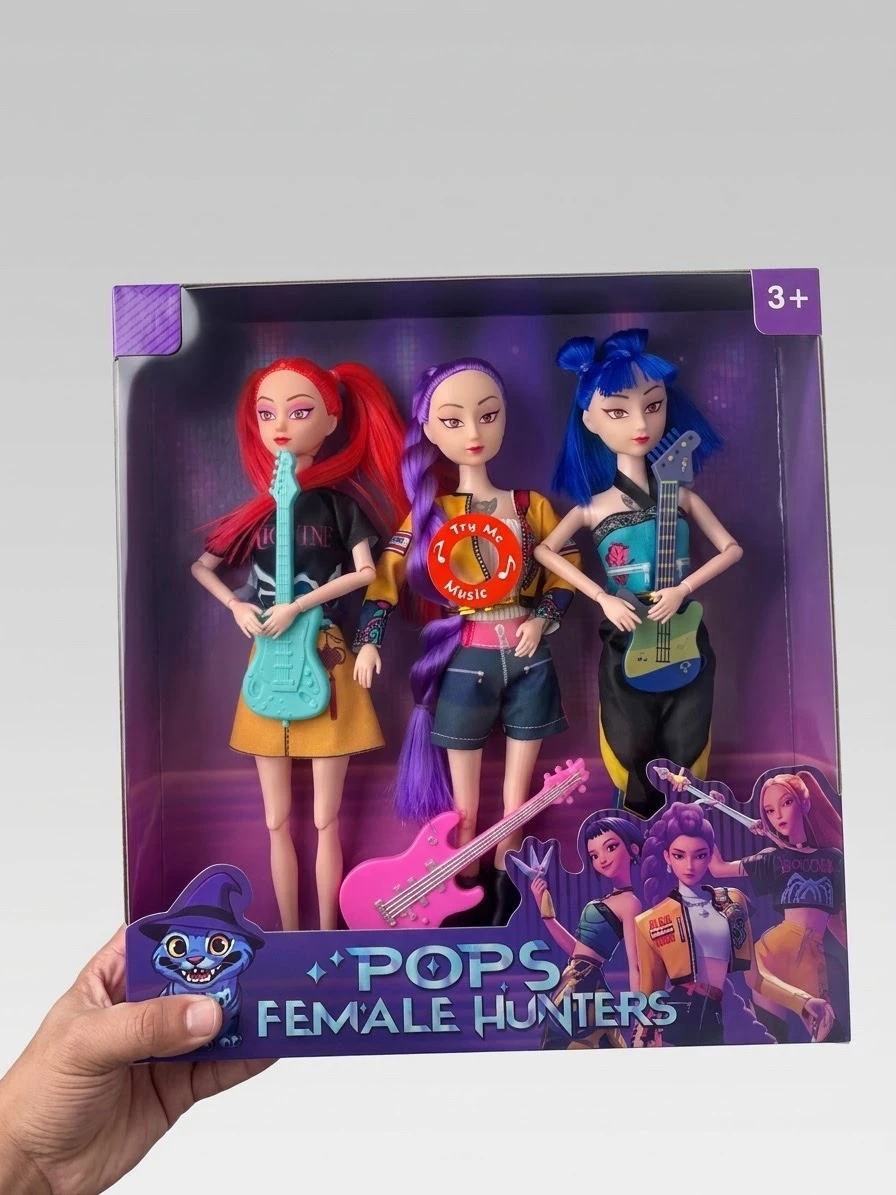 PAQUETE DE TREES MIÑECAS ARTICULADAS KPOP 