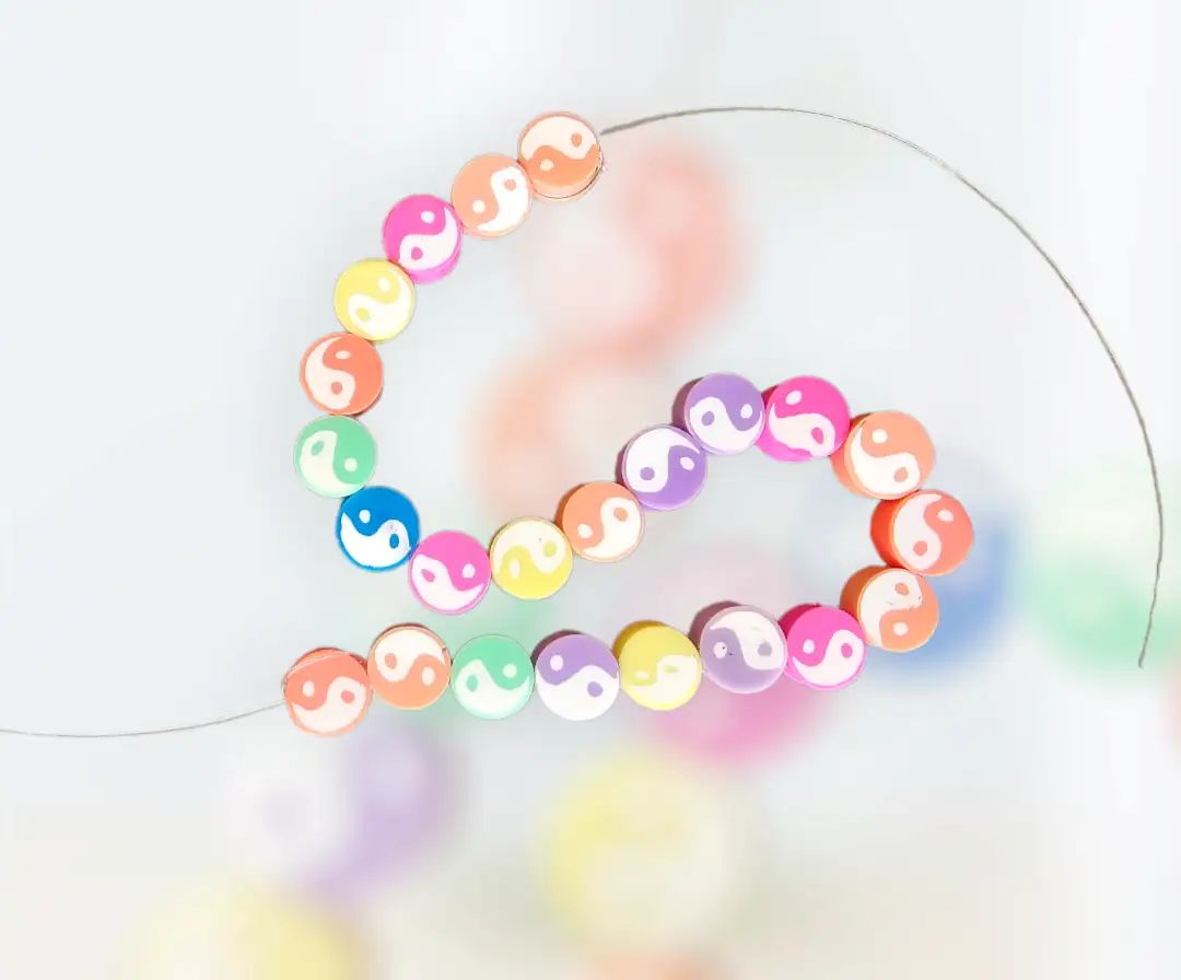 Fimo Ying Yang color pastel