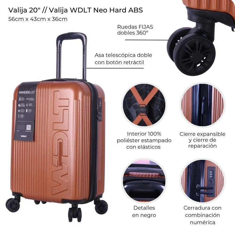 VALIJA 20" WDLT NEO HARD ABS