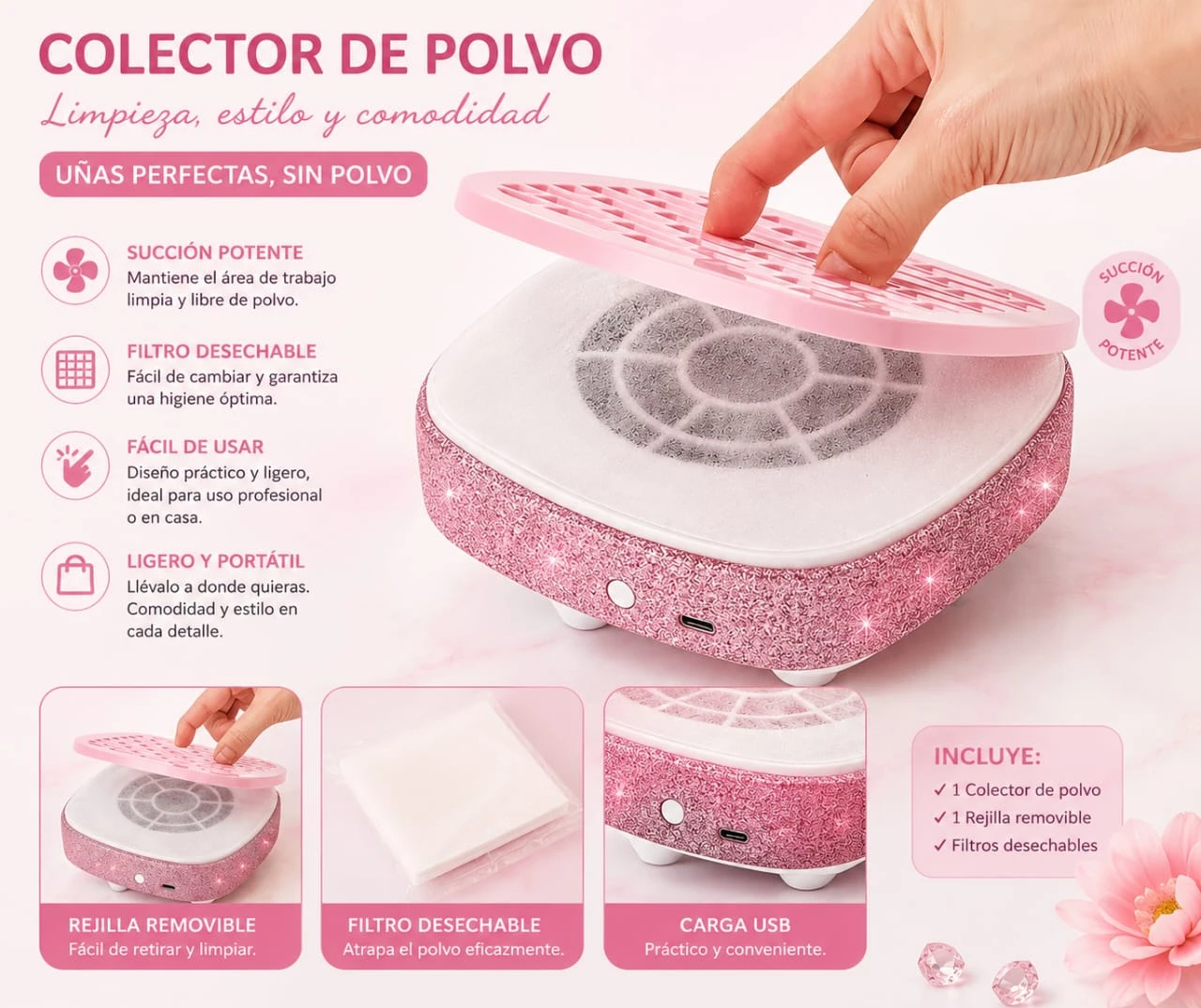 lumera beuty extractor de polvo 858-m3.jfif