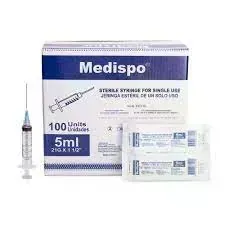 JERINGA 5 ML AGUJA 21G X 1 1/2 CJA X 100 MEDISPO