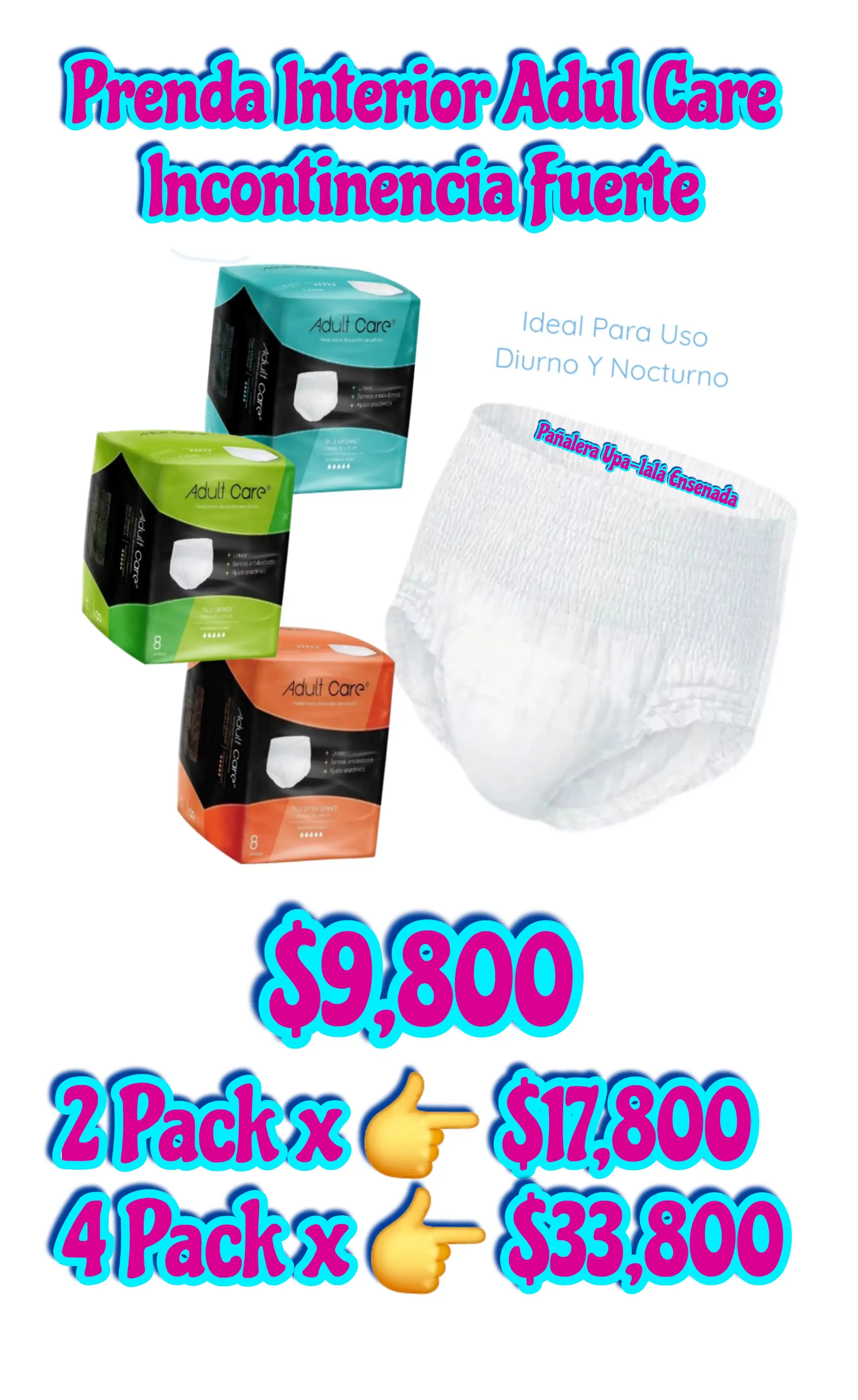 Oferta x 2 Pack P/Adultos 