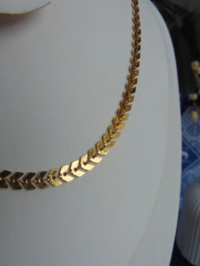 CHOKER ACERO DOR ESPIGA