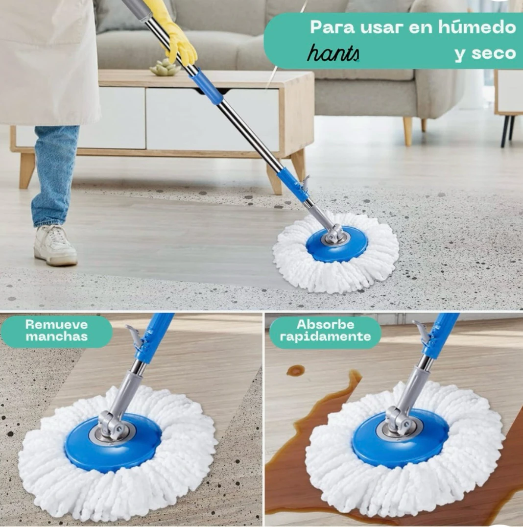 BALDE MOPA + REPUESTO REGALO 2