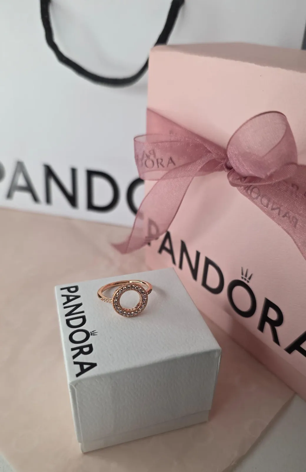 Pandora ROSE Hearts of Pandora Halo Ring  2