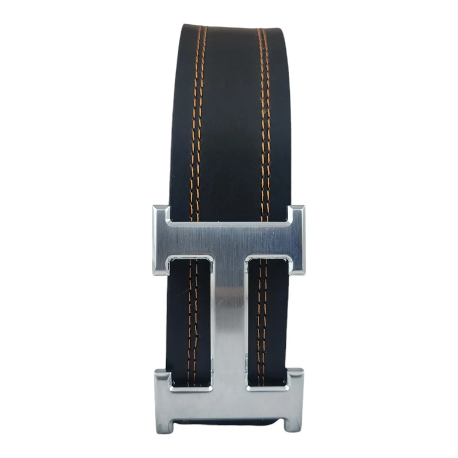 Hermes Nickel costura dorada 