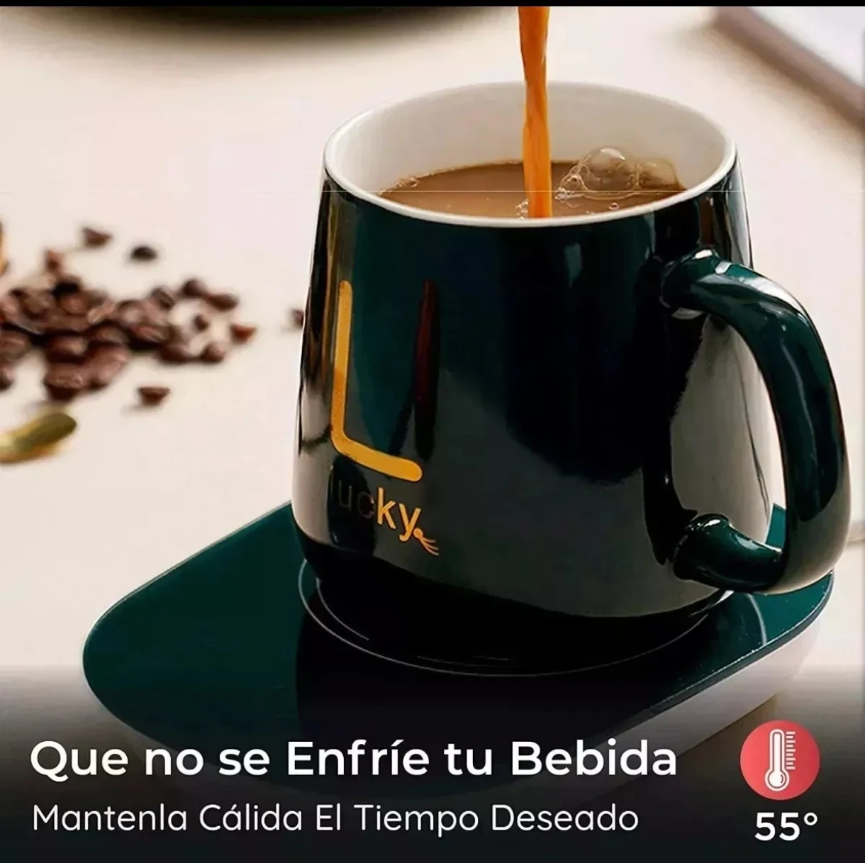 Taza con Calentador Eléctrico Lucky 220v