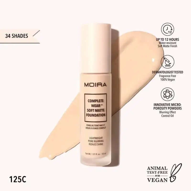 Base moira complet wear soft matte foundation 2