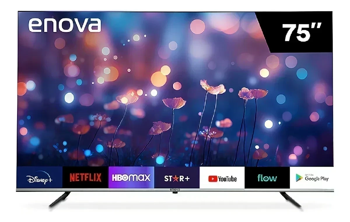 SMART TV ENOVA 75" 4K LED FRAMELESS GOOGLE TV