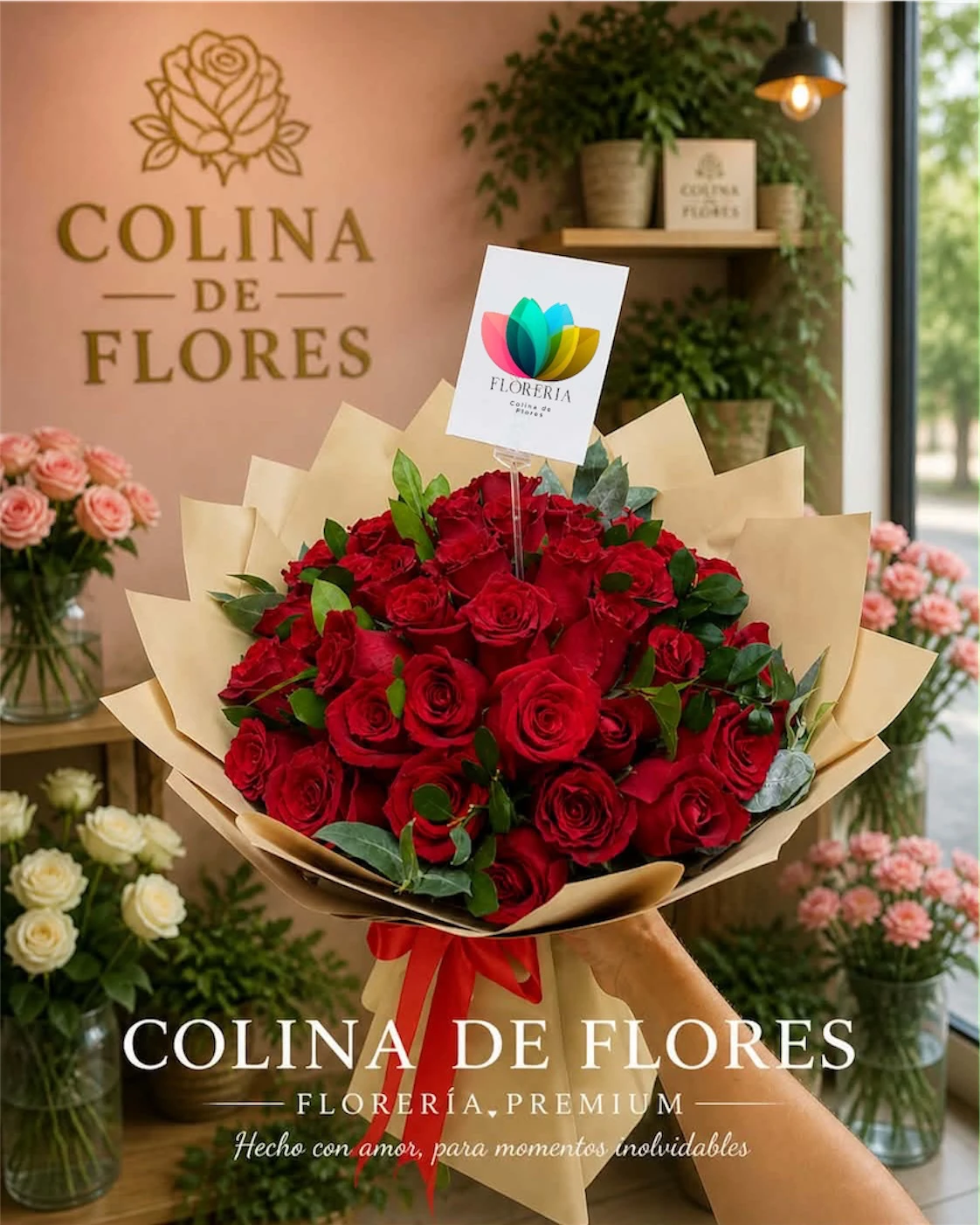 Ramo buchon 50 rosas 