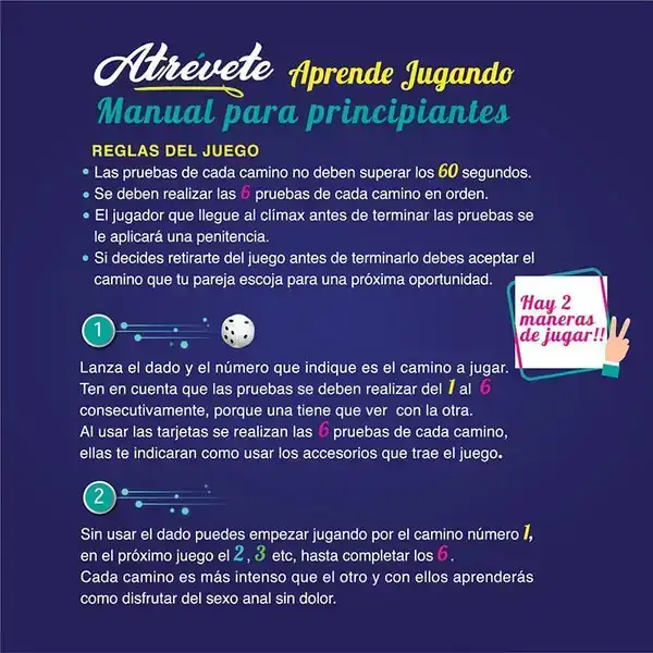 🟢Juego Erótico Atrévete - Anal Sex Games - versión  gay 1 unidad disponible  4