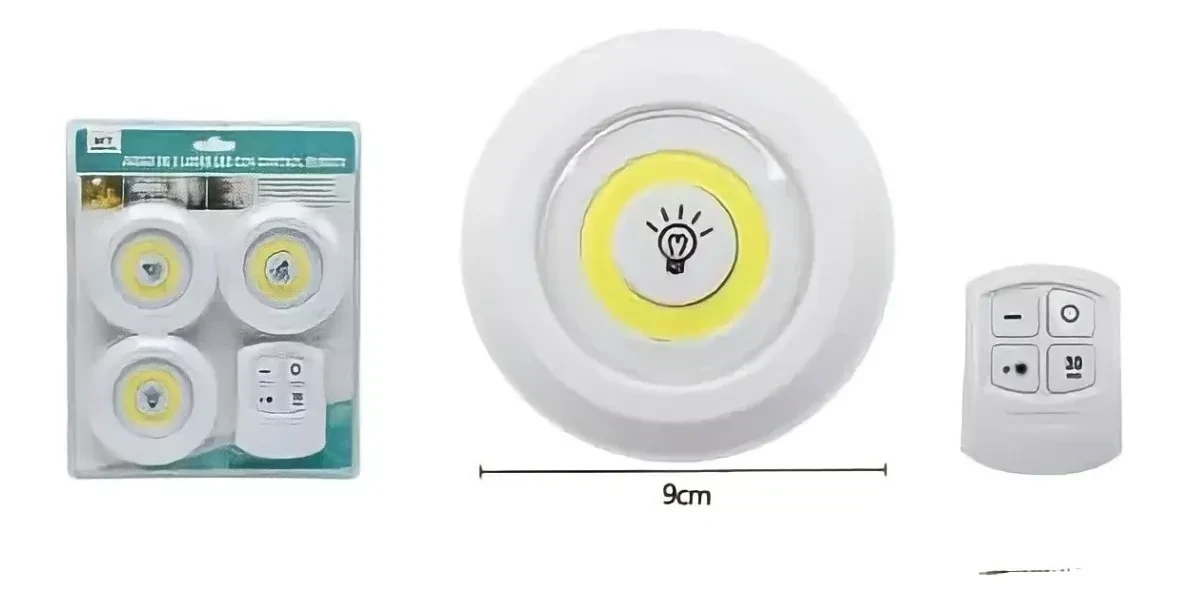 Set Luces Led Inalámbricas Control Remoto Luz Fría 4