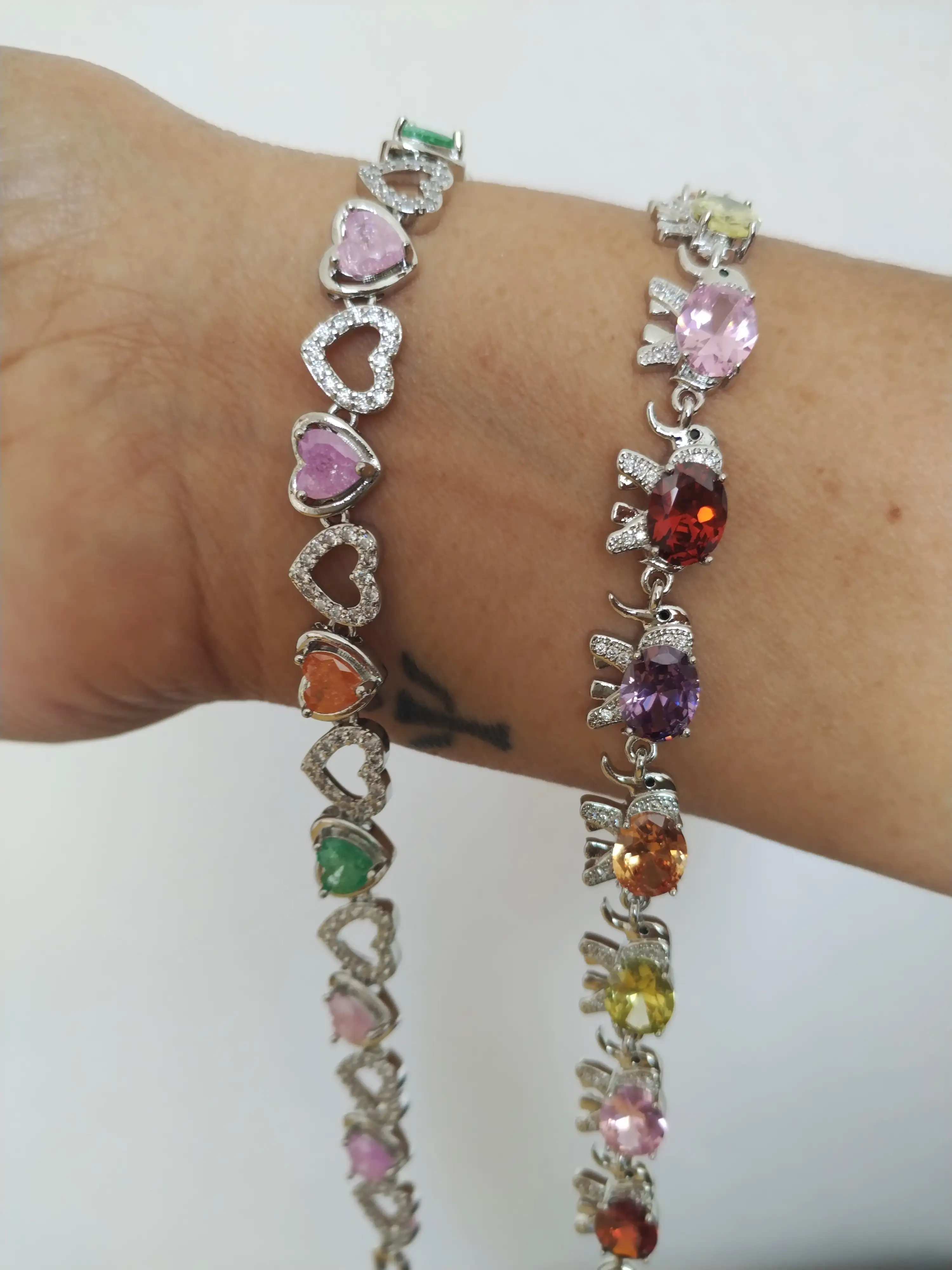 Pulseras con circonias 