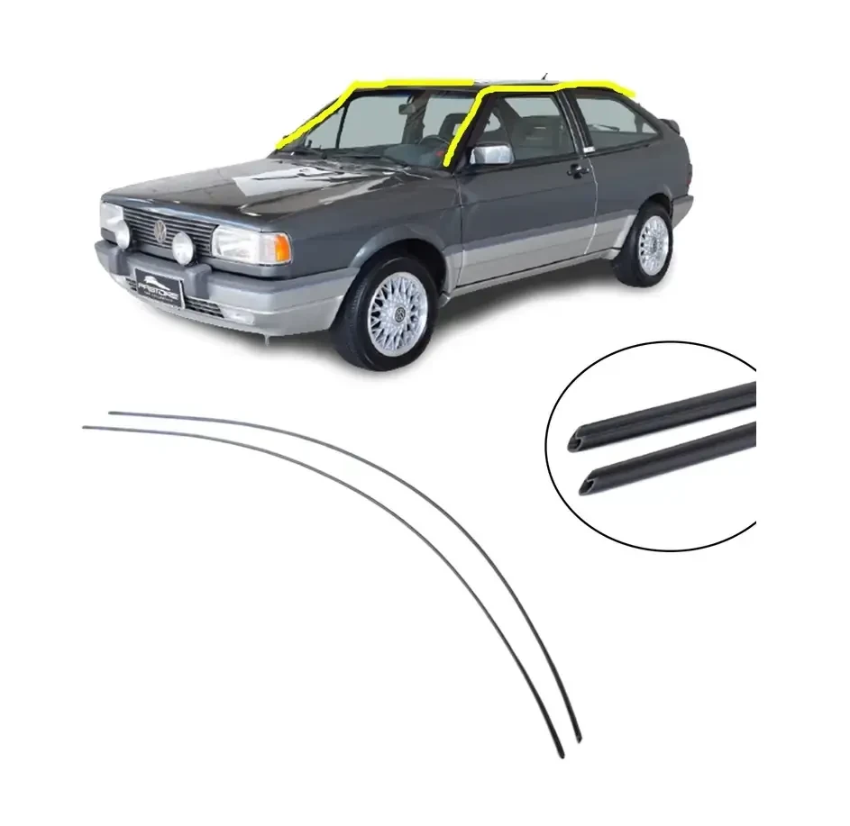 Par Friso canaleta techo Vw Gol cuadrado 1984-1994 / 703973