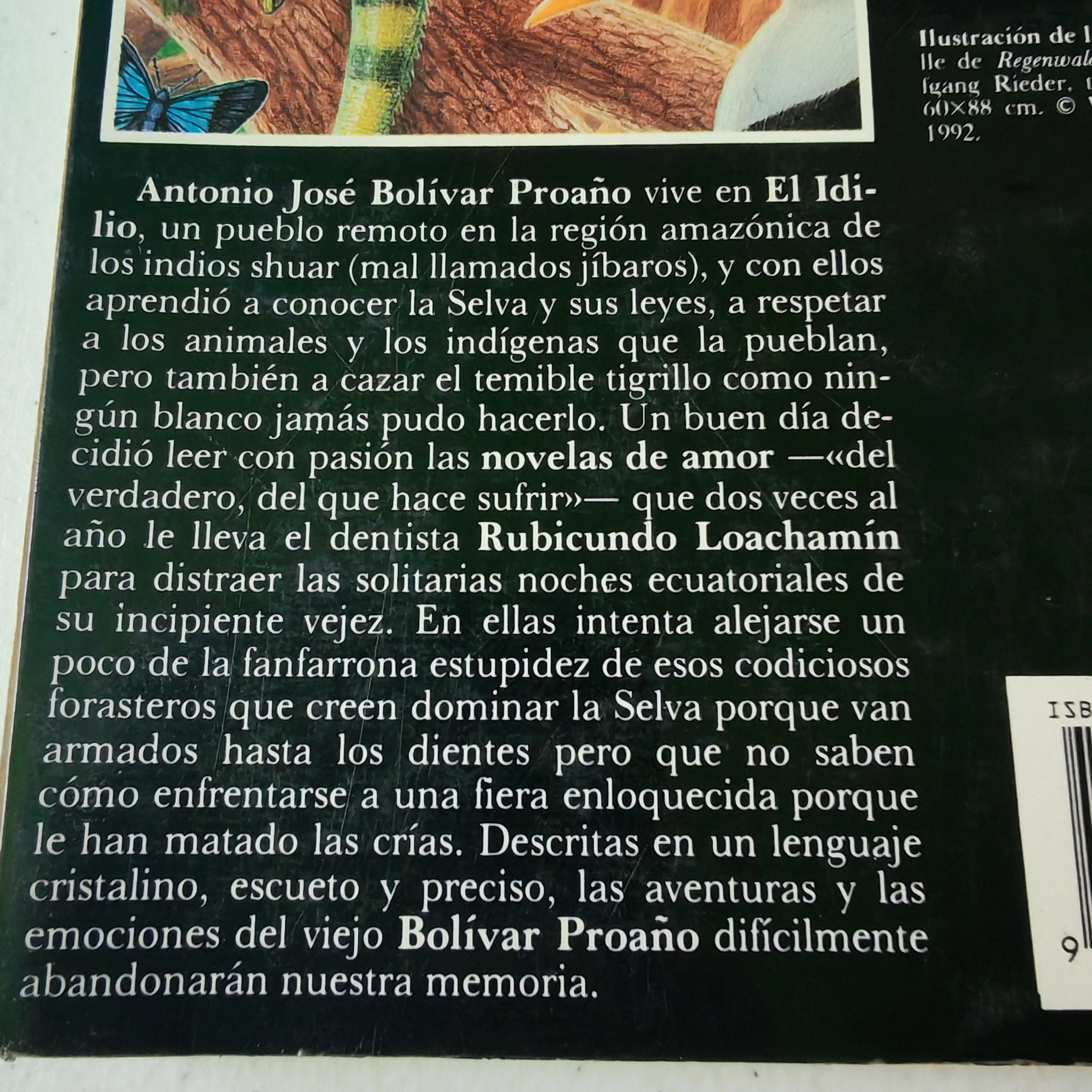 Un viejo que leia novelas de amor, Luis sepulveda, usado 2