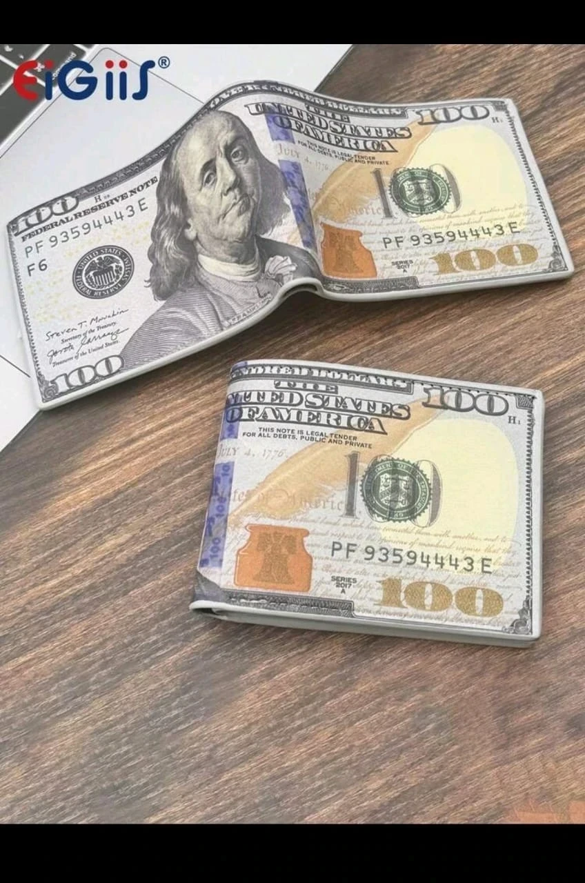 Billetera de caballero con diseño de Dolar americano
