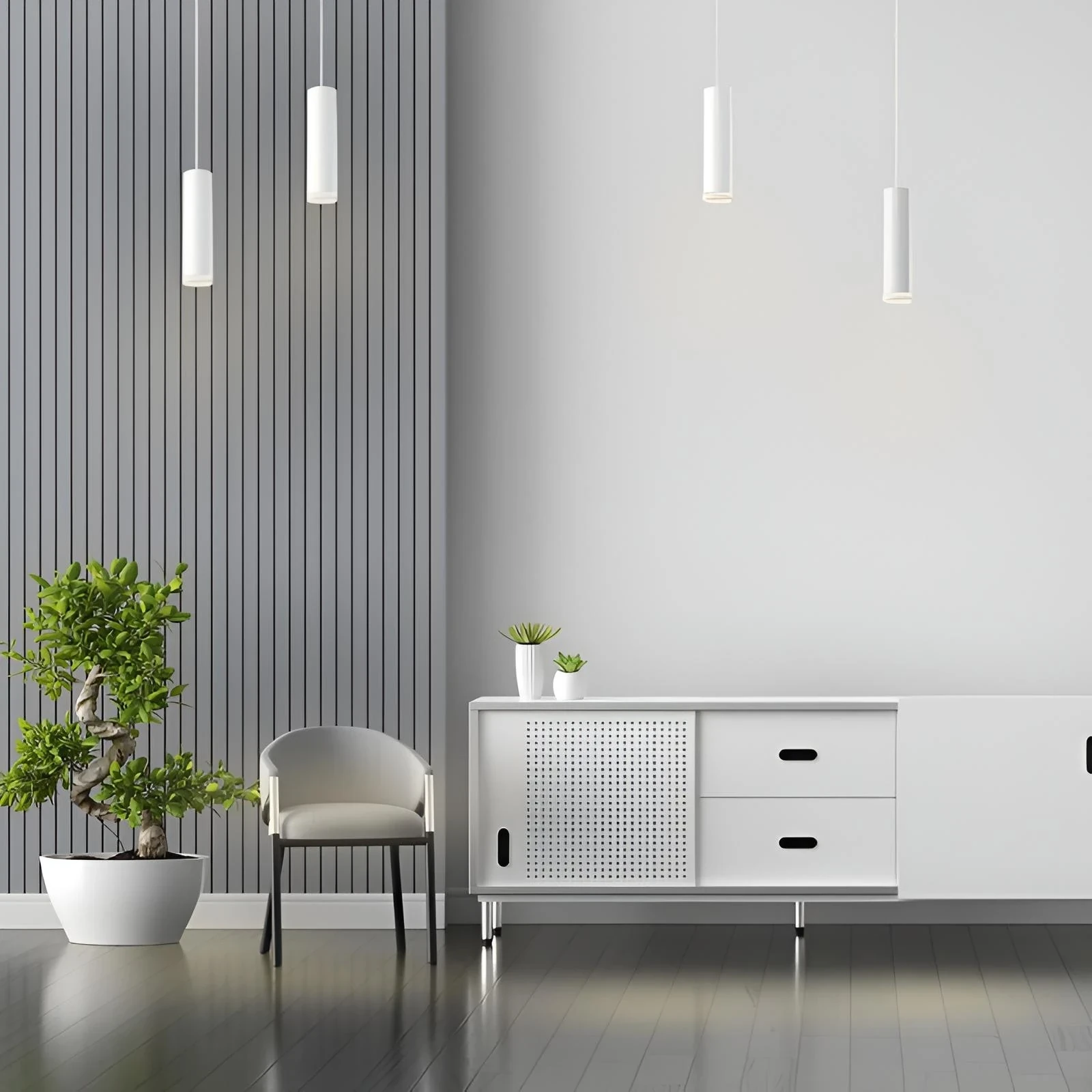 LAMPARA COLGANTE SPECTRUM BLANCA1L GU10 2