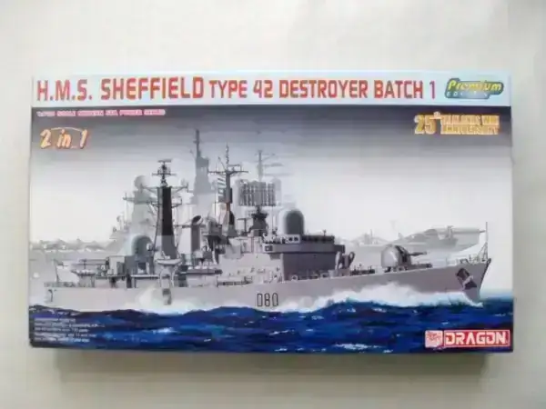 1/700 Dragon H.M.S. Sheffield Type 42 Destroyer Batch 1 (25th Anniversary Falklands War)