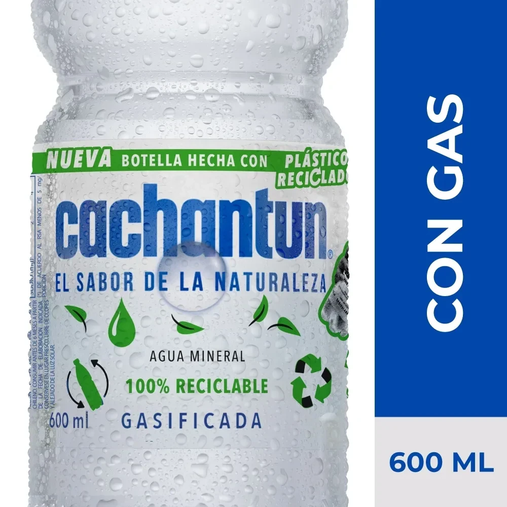 Agua mineral con gas 600ml