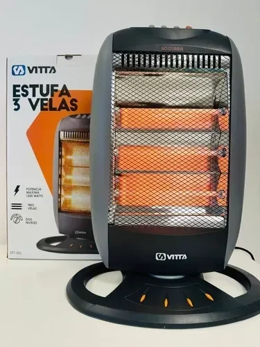 Estufa Vitta Halógena 2 Niveles / 3 Velas