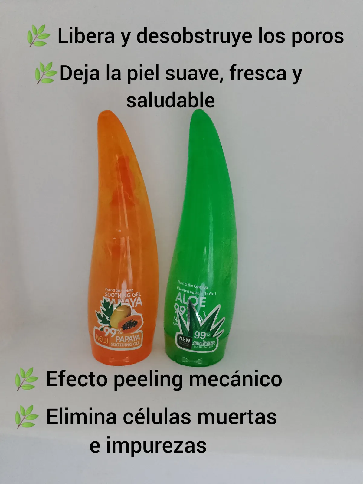 Pencas exfoliantes faciales