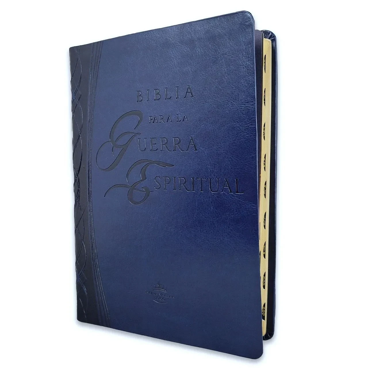 Biblia para la guerra espiritual RV60 sentipiel azul