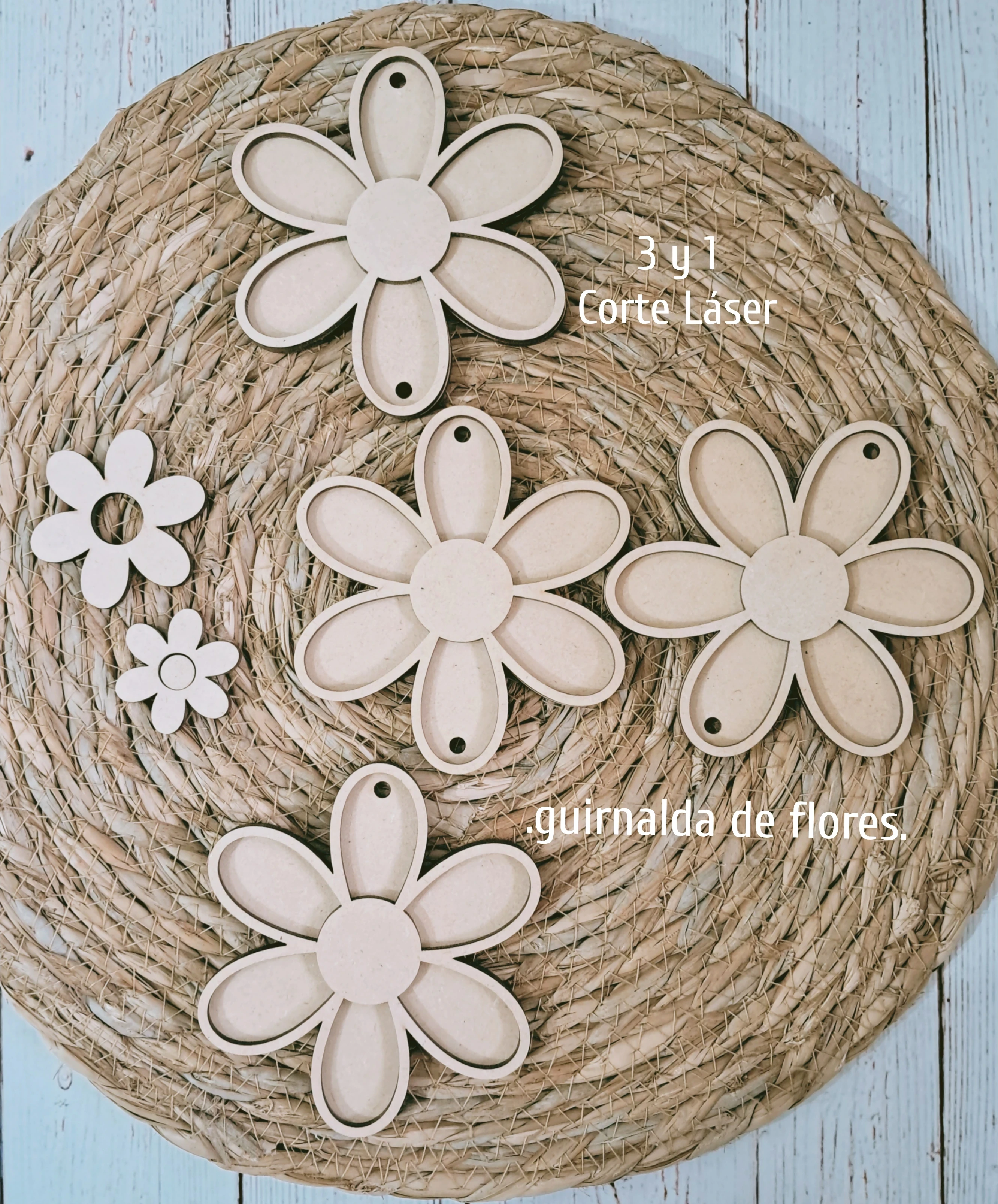 GUIRNALDA DE FLORES (Margaritas)