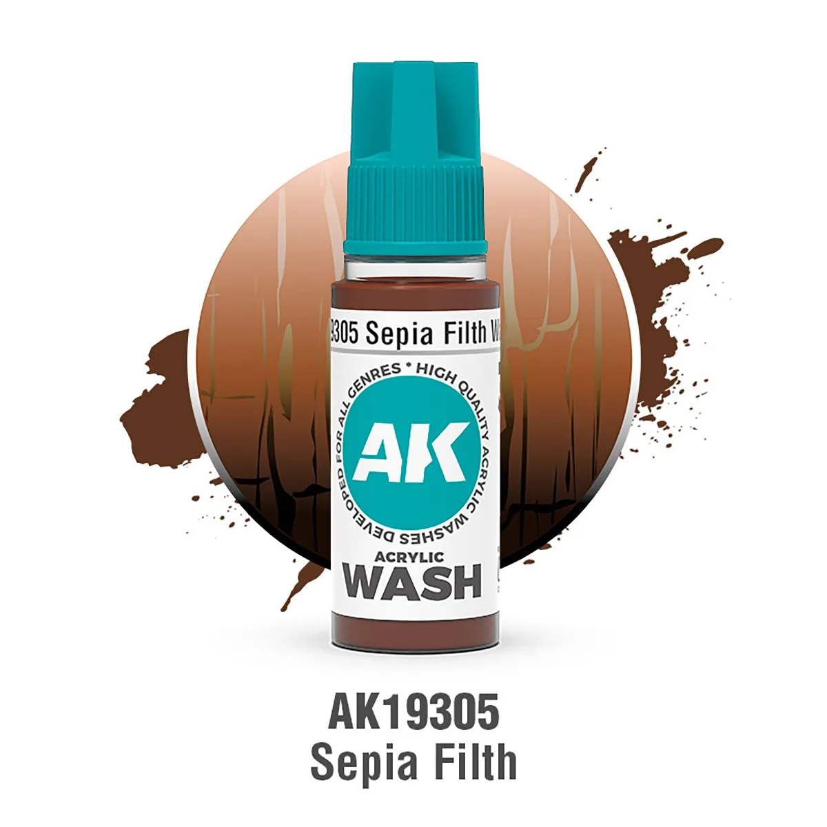 SEPIA FILTH – ACRYLIC WASH - AK19305 