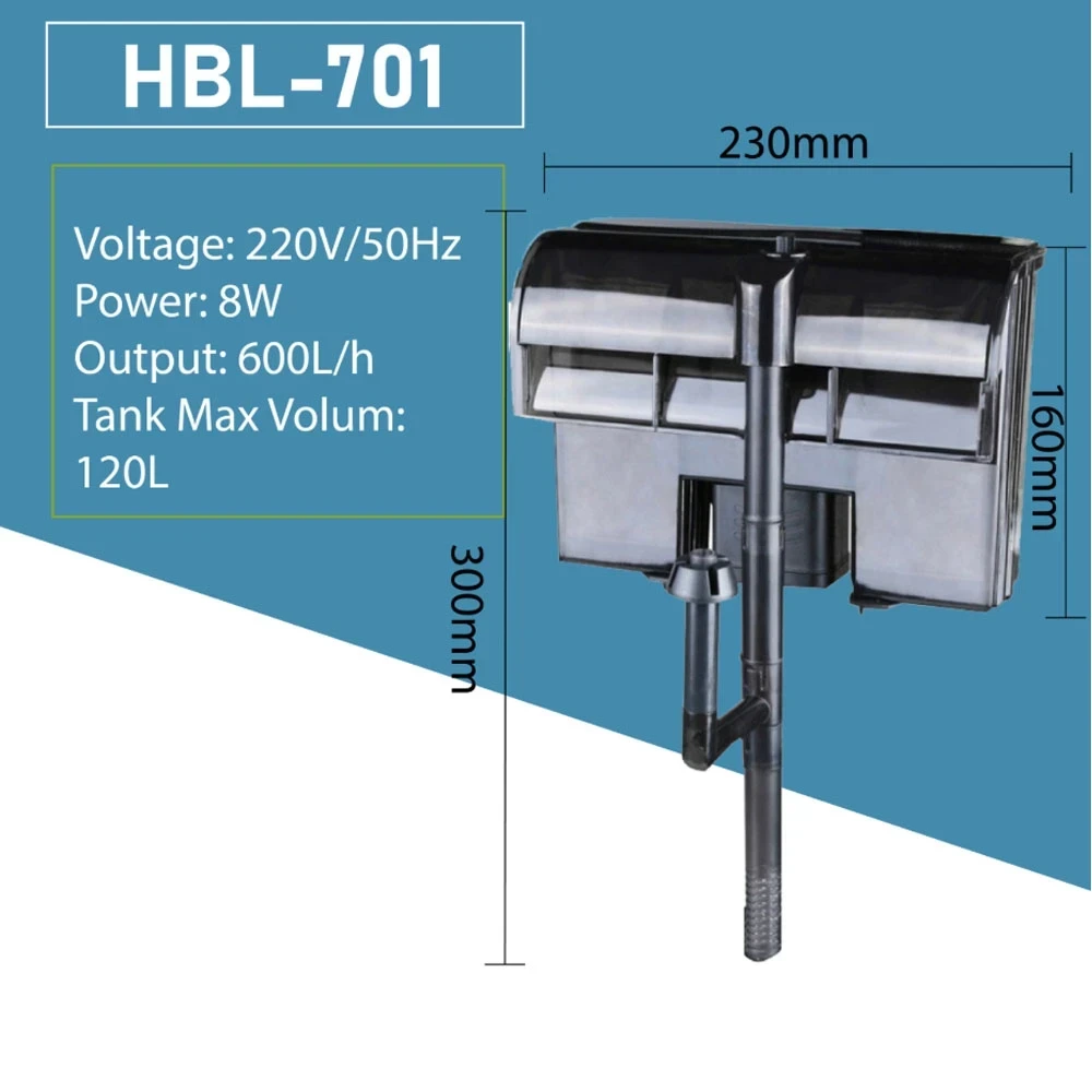 Filtro Cascada Sunsun Hbl-701 8w 600l/h 2