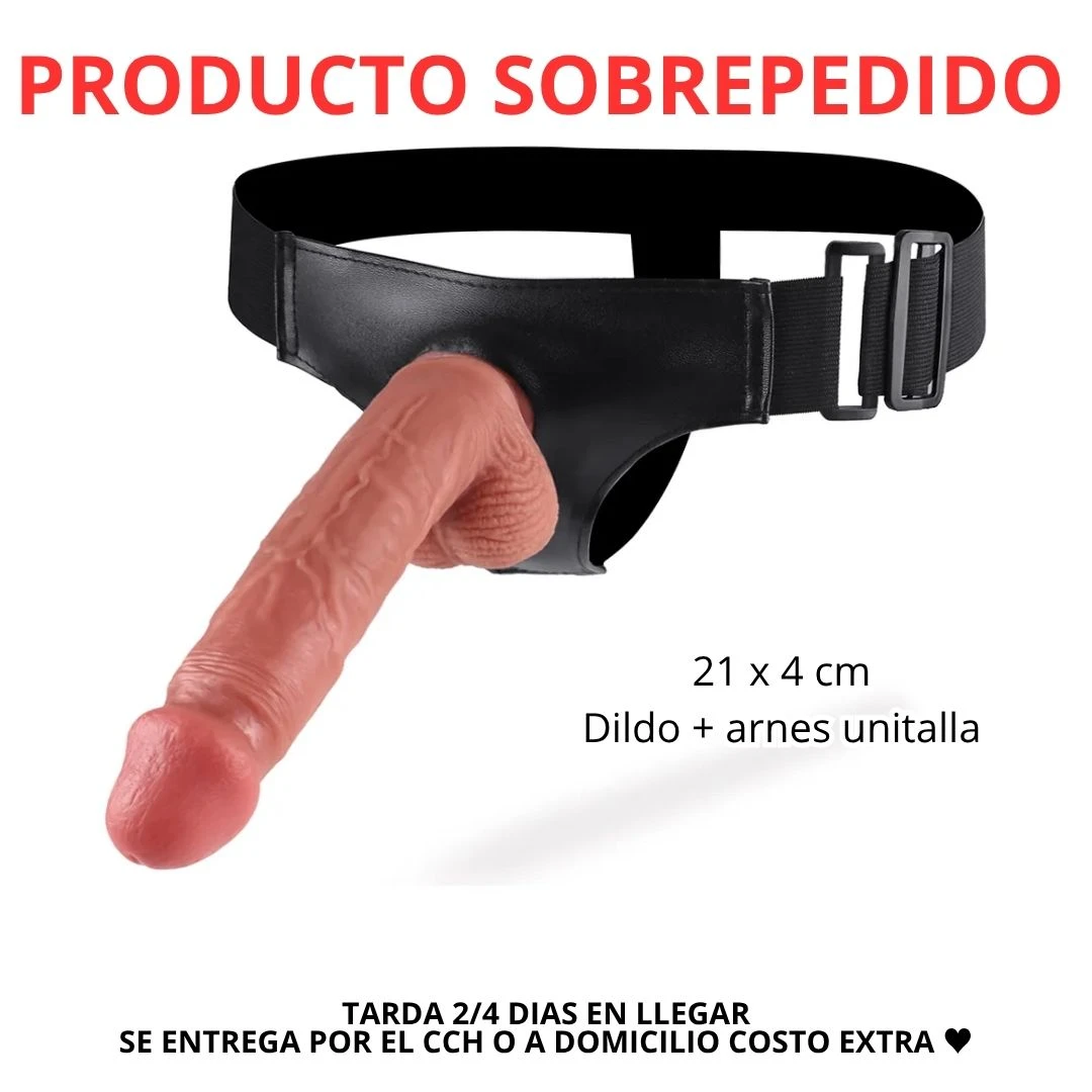 DILDO DE SILICONA CON ARNES